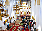 St. Euphrosyne’s Cross arrives at Holy Dormition Cathedral in Vitebsk