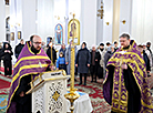 Крыж прападобнай Ефрасінні Полацкай прыбыў у віцебскі Свята-Успенскі кафедральны сабор