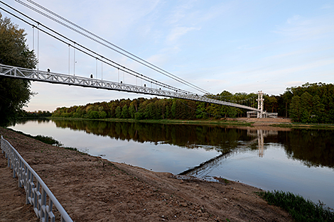 The longest suspension bridge in Belarus