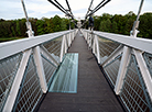 Suspension bridge over the Neman