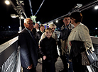 Ceremony to open the pedestrian bridge over the Neman River