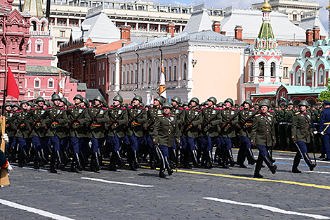 Во время парада на Красной площади