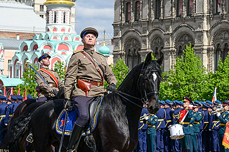 Во время парада на Красной площади