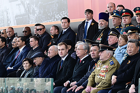 Во время парада на Красной площади