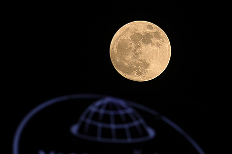Pink Moon lights up night sky over Grodno