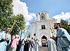 Крестный ход с акафистом Божией Матери к Явленской церкви