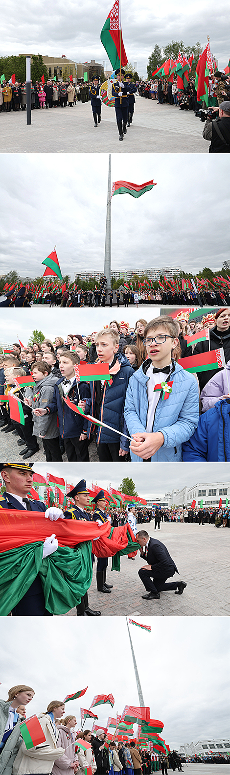 Площадь Государственного флага и герба открыли в Витебске