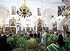 Patriarch Kirill leads divine service in Holy Spirit Cathedral in Minsk