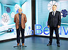 Belavia Director General Igor Cherginets, Belarusian Transport and Communications Minister Aleksei Lyakhnovich
