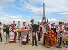 Belarus’ national anthem is performed in the center of Paris 