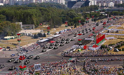 Дзень Незалежнасці Беларусі: святочны парад у Мінску