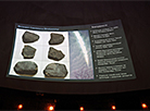Fragments of meteorite on display in Minsk