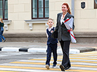On the way to school