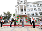 Attending the opening of Minsk School No.4 were Chairwoman of the Council of the Republic Natalya Kochanova and Minsk Mayor Vladimir Kukharev
