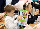 First-graders receive Belarus Is Our Motherland books