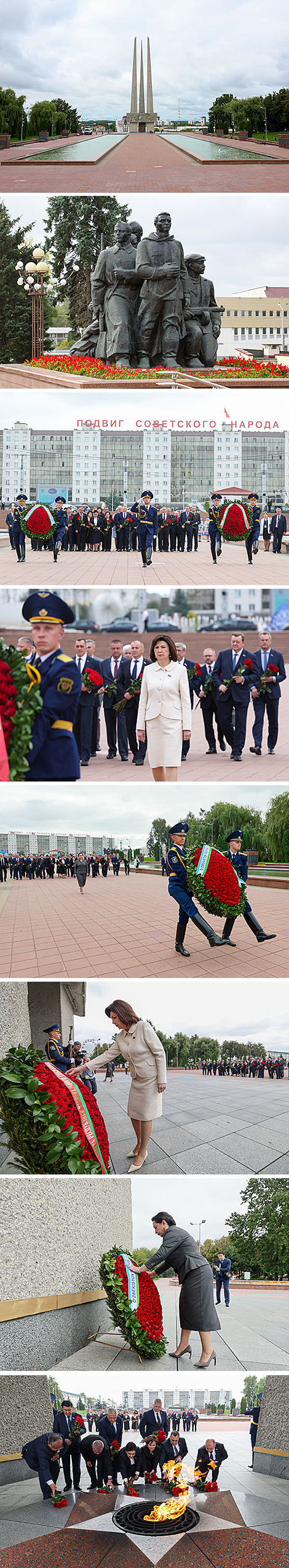 MPs of Belarus, Uzbekistan lay flowers at Victory Square in Vitebsk