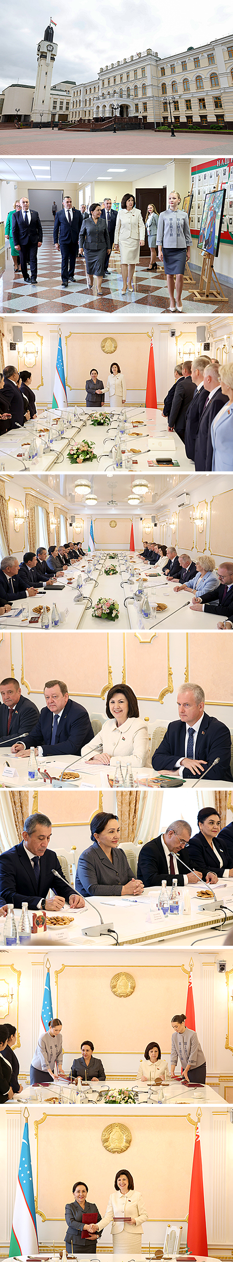 Expanded-format meeting between Natalya Kochanova, Tanzila Narbayeva