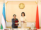 Expanded-format meeting between Natalya Kochanova, Tanzila Narbayeva