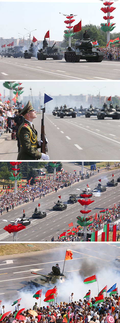 Ваенны парад у гонар Дня Незалежнасці Беларусі