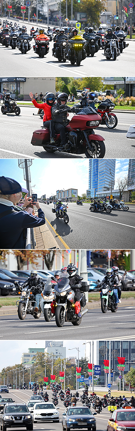 Мотопарад H.O.G. Rally Minsk прибыл в праздничный город 