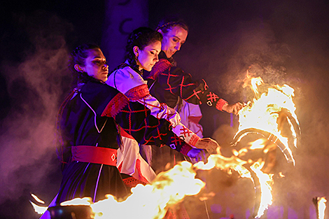 Phoenix 2025 fire festival in Minsk