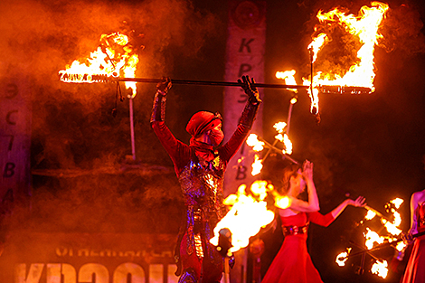Phoenix 2025 fire festival in Minsk