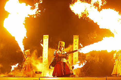 Phoenix 2025 fire festival in Minsk