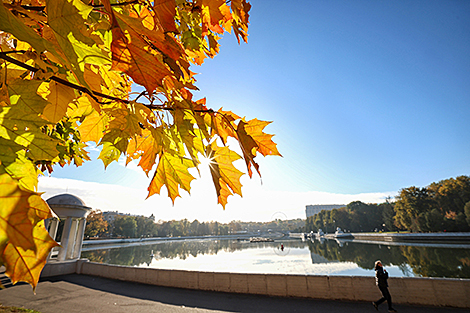 Набережная Свислочи в Минске 