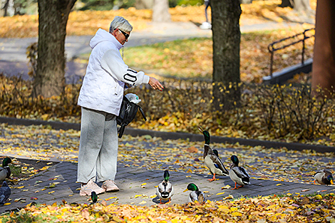 Октябрьский день в Минске