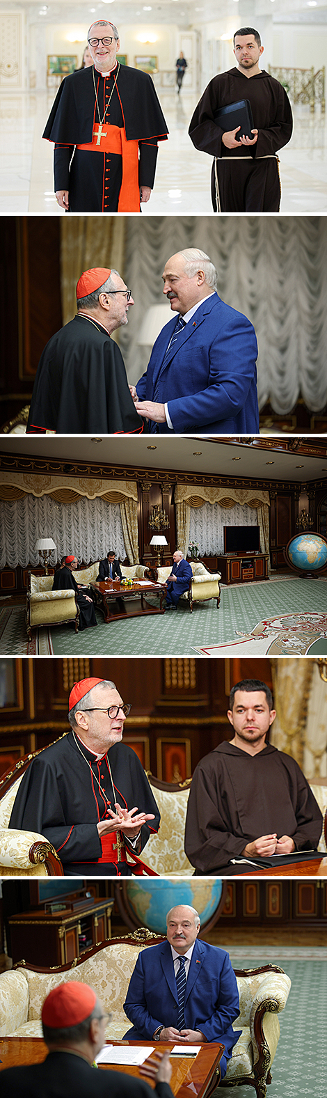 Встреча кардинала Клаудио Гуджеротти с Президентом Беларуси Александром Лукашенко в Минске 