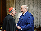 Встреча кардинала Клаудио Гуджеротти с Президентом Беларуси Александром Лукашенко в Минске 