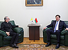 Встреча кардинала Клаудио Гуджеротти с министром иностранных дел Беларуси Максимом Рыженковым