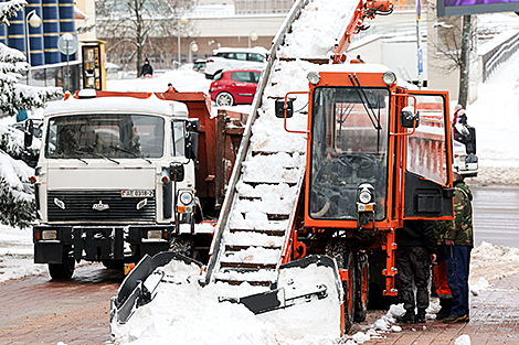 Заснеженные улицы Витебска