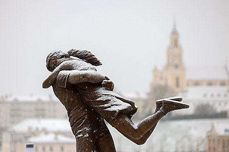 Ноябрьский снегопад в Гродно