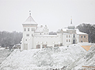 Зимний вид на Старый замок в Гродно
