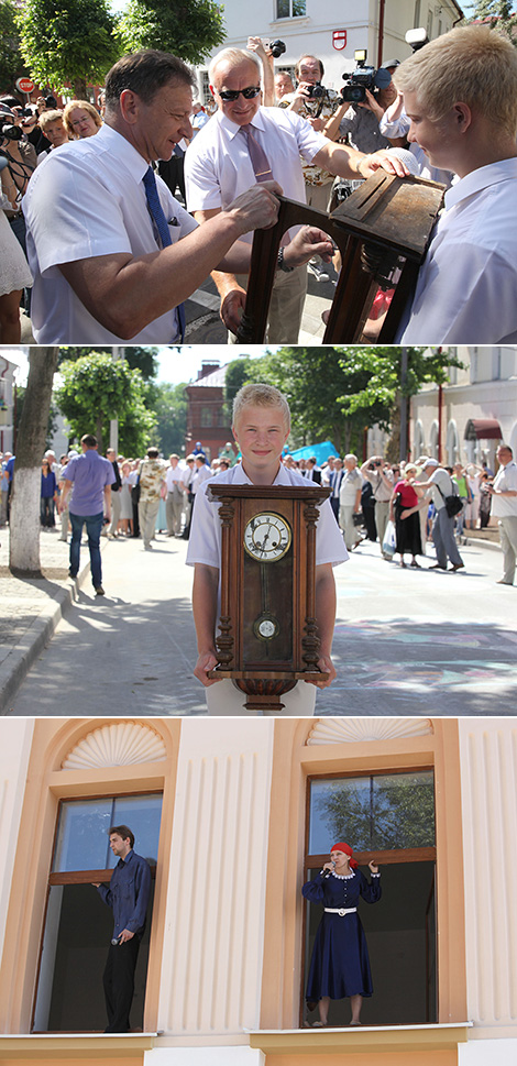 A commemorative plaque was unveiled in Marc Chagall Street in Vitebsk