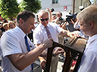 A commemorative plaque was unveiled in Marc Chagall Street in Vitebsk