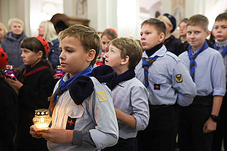 Скауты в столичном Архикафедральном костеле имени Пресвятой Девы Марии