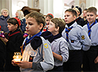 Скауты в столичном Архикафедральном костеле имени Пресвятой Девы Марии