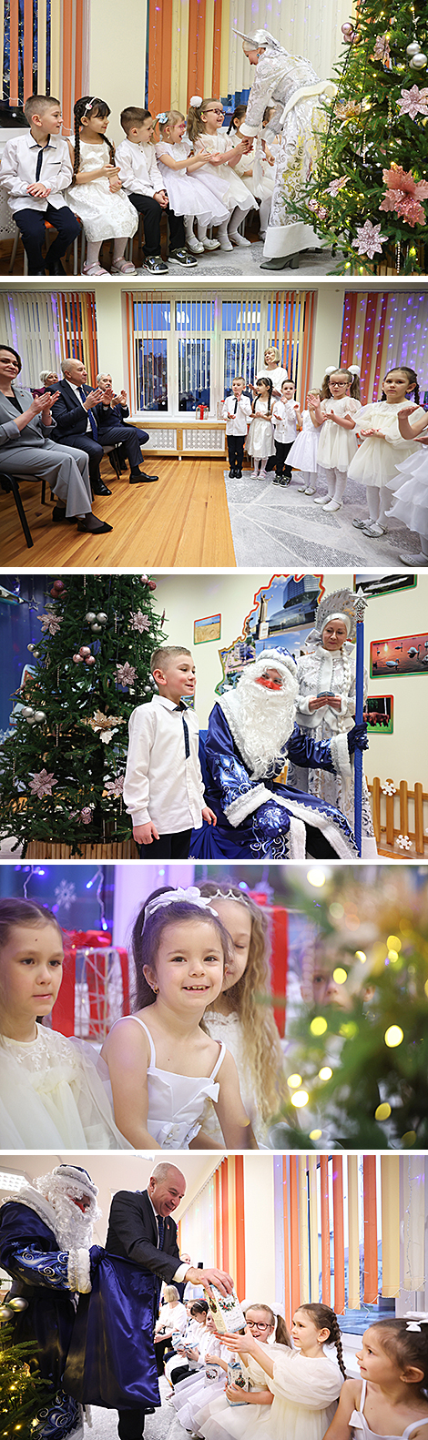 Новогодний праздник для воспитанников детсада в Гродно