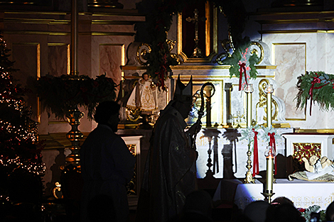 Праздничное богослужение в минском Кафедральном соборе Пресвятой Девы Марии