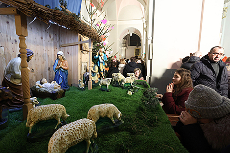 Рождественский вертеп в минском Кафедральном соборе Пресвятой Девы Марии