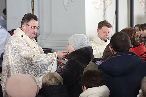 Праздничное богослужение в минском Кафедральном соборе Пресвятой Девы Марии