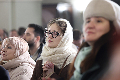 Праздничное богослужение в минском Кафедральном соборе Пресвятой Девы Марии