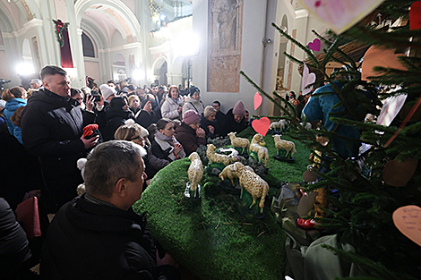 Рождественский вертеп в минском Кафедральном соборе Пресвятой Девы Марии