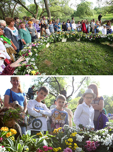 The biggest Kupala Night flower wreath in Belarus