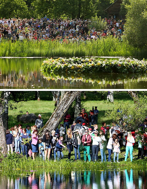 The biggest Kupala Night flower wreath in Belarus 