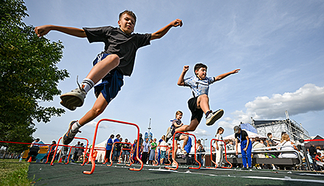 Олимпийский день у столичного Дворца спорта