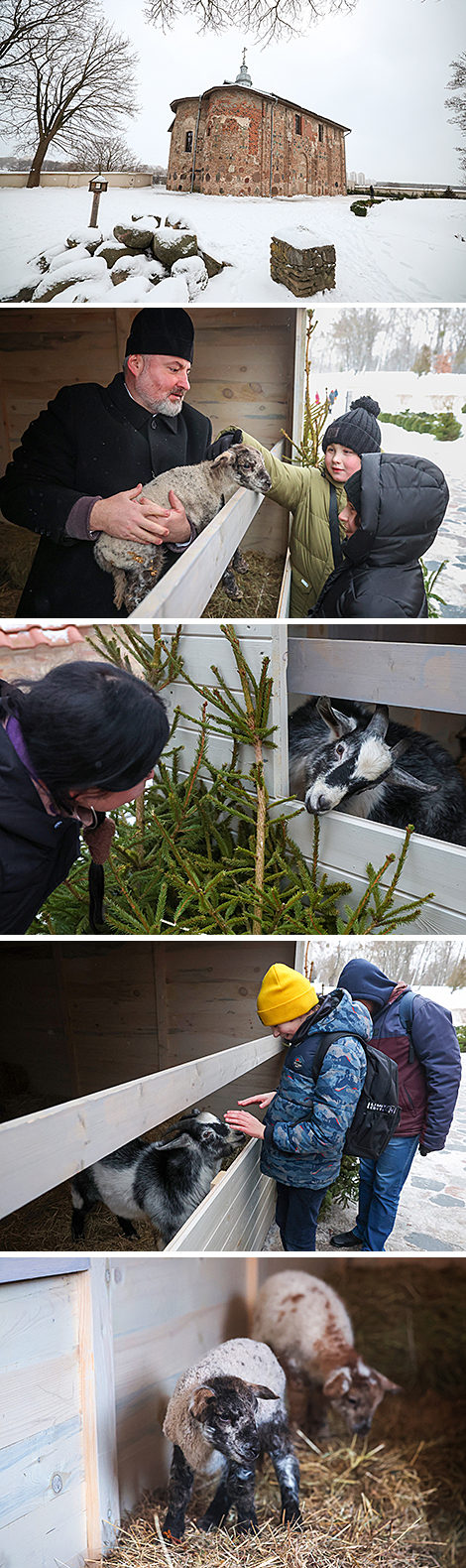 Живой рождественский вертеп у Коложской церкви в Гродно