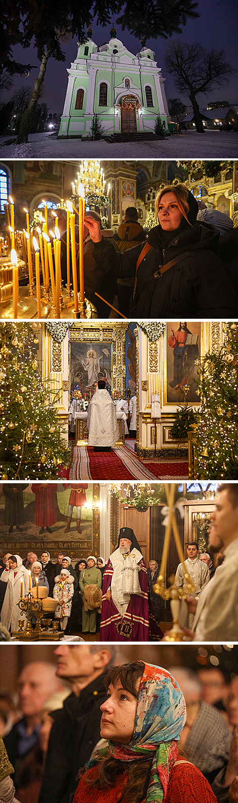 Рождественское богослужение в брестском Кафедральном соборе преподобного Симеона Столпника